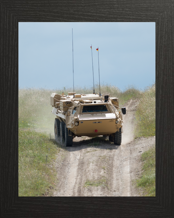 FUCHS reconnaissance vehicle Photo Print - British Army Hampshire Prints 10 x 8 Black Frame No