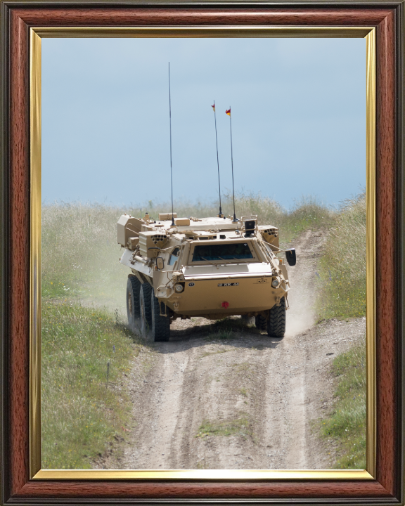 FUCHS reconnaissance vehicle Photo Print - British Army Hampshire Prints 10 x 8 Classic Frame No