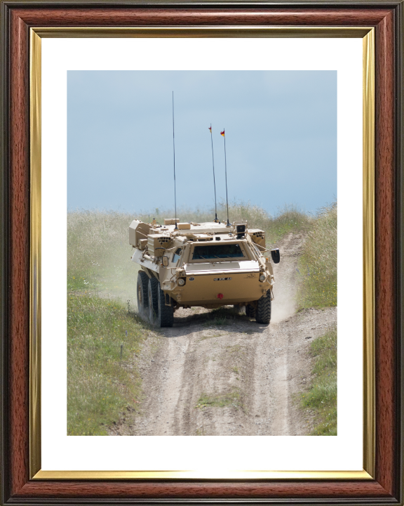FUCHS reconnaissance vehicle Photo Print - British Army Hampshire Prints 10 x 8 Classic Frame Yes