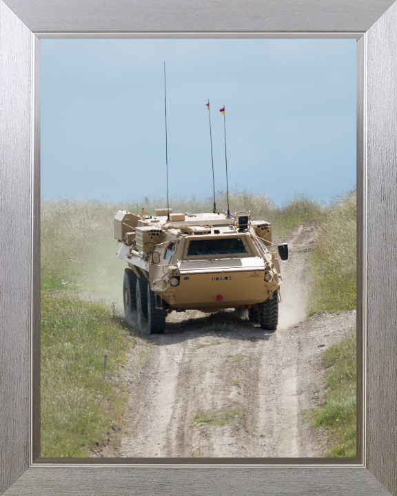 FUCHS reconnaissance vehicle Photo Print - British Army Hampshire Prints 10 x 8 Silver Frame No