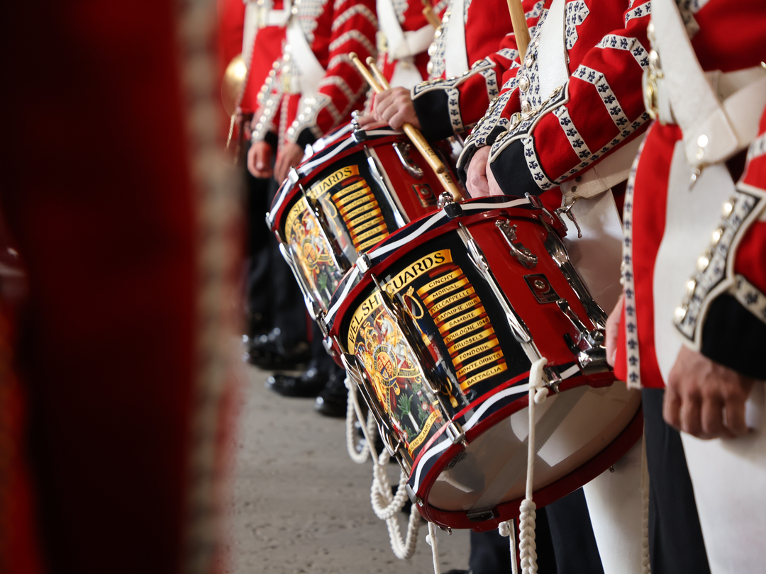 Drummers from The band of the Welsh Guards Photo Print - British Army Hampshire Prints 6 x 4 No Frame No