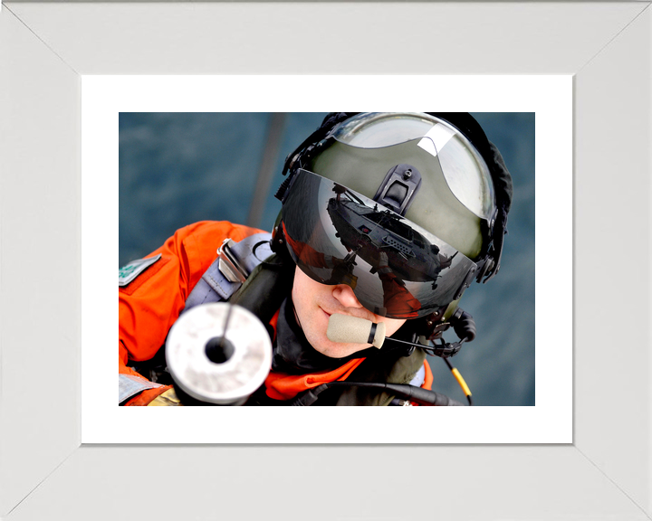 Royal Navy 771 NAS Winchman Visor Reflection c2012