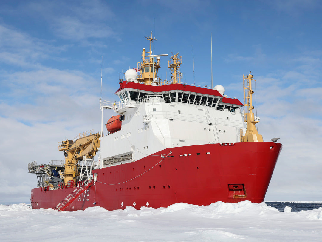 HMS Protector (A173) Photo Print - Surrounded by Ice - Royal Navy Ice Patrol Vessel Hampshire Prints 6 x 4 No Frame No