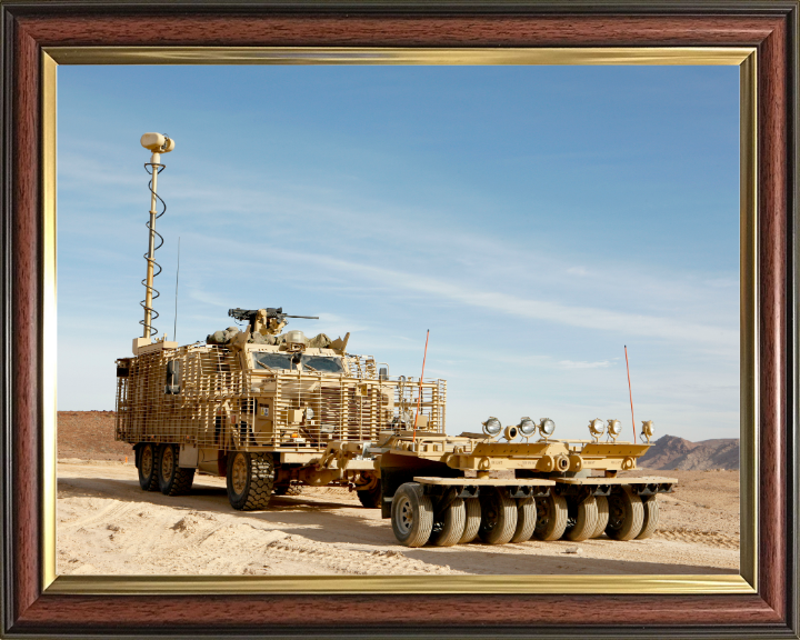 Mastiff fitted with Choker Mine Rollers Photo Print - British Army Vehicle Hampshire Prints 10 x 8 Classic Frame No