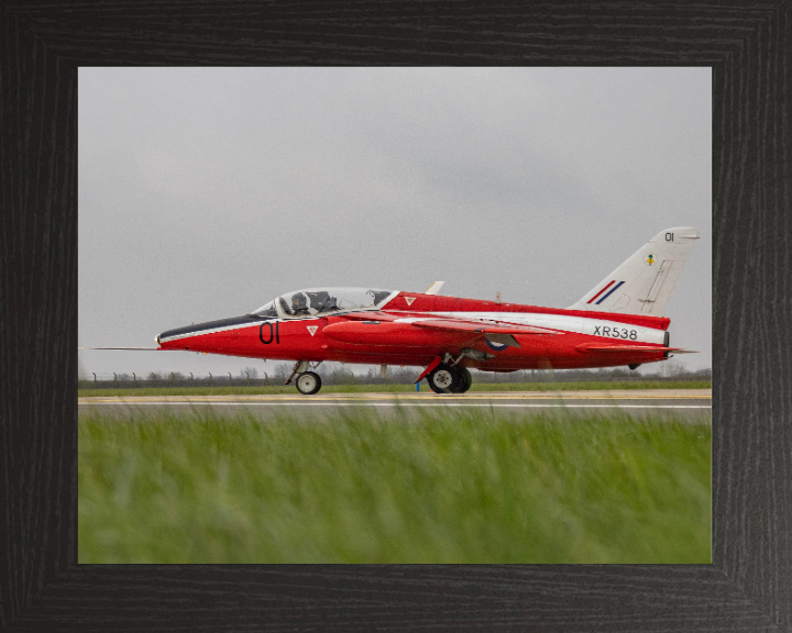 RAF Folland Gnat from 1964 Photo Print - Royal Air Force Aircraft Hampshire Prints 10 x 8 Black Frame No