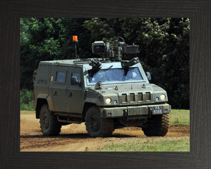 Panther armoured command vehicle Photo Print - British Army Hampshire Prints 10 x 8 Black Frame No