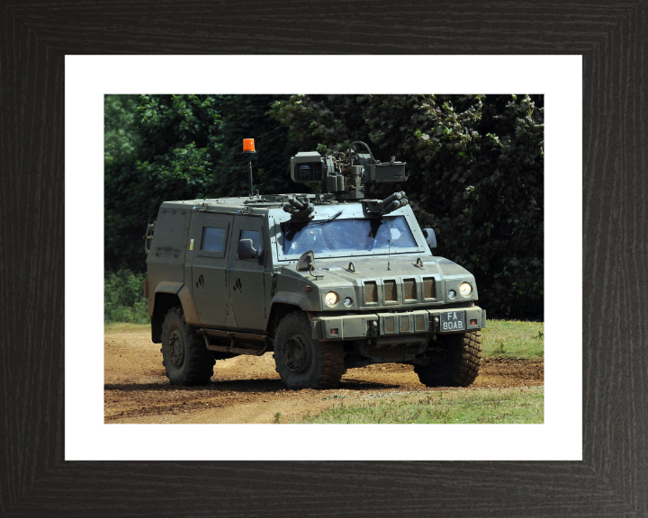 Panther armoured command vehicle Photo Print - British Army Hampshire Prints 10 x 8 Black Frame Yes