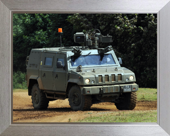 Panther armoured command vehicle Photo Print - British Army Hampshire Prints 10 x 8 Silver Frame No