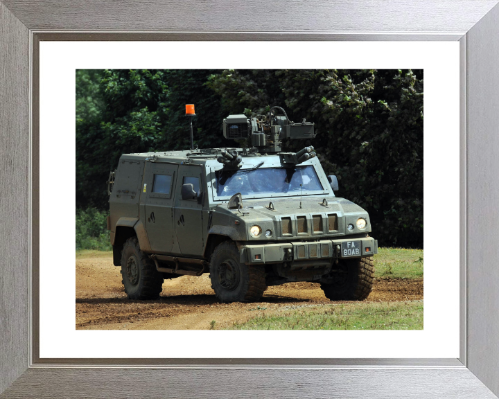 Panther armoured command vehicle Photo Print - British Army Hampshire Prints 10 x 8 Silver Frame Yes