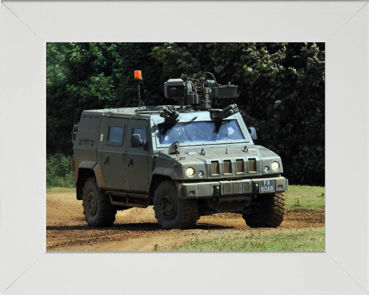 Panther armoured command vehicle Photo Print - British Army Hampshire Prints 10 x 8 White Frame No