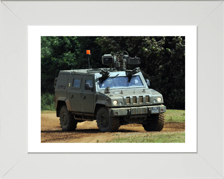 Panther armoured command vehicle Photo Print - British Army Hampshire Prints 10 x 8 White Frame Yes