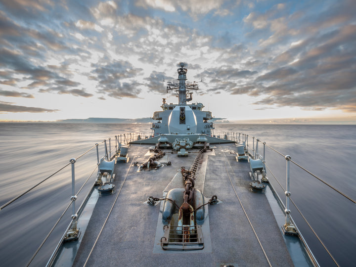 HMS Northumberland (F238) Photo Print - Forecastle - Royal Navy Type 23 Frigate Hampshire Prints 6 x 4 No Frame No