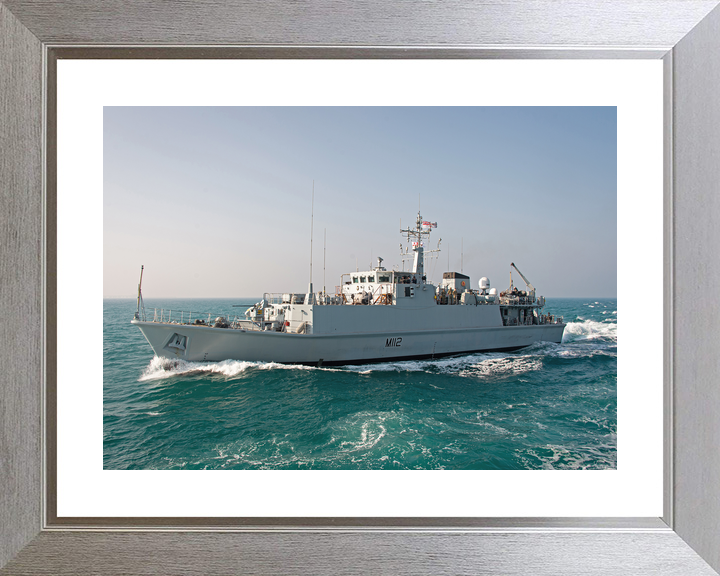 HMS Shoreham M112 Sandown Class Minehunter January 2021 Port Bow View at Sea Photo Print - Posters, Prints, & Visual Artwork - by Hampshire Prints (image 6 of 9)