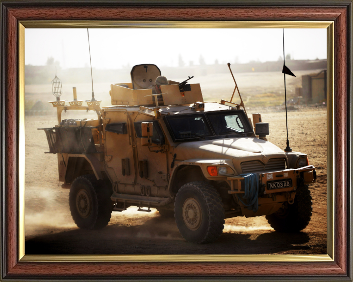 Protected Highly Mobile Tactical Support Vehicle Photo Print - British Army Hampshire Prints 10 x 8 Classic Frame No