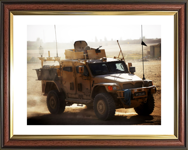 Protected Highly Mobile Tactical Support Vehicle Photo Print - British Army Hampshire Prints 10 x 8 Classic Frame Yes