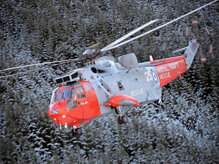SAR Sea King Helicopter In flight Photo Print - Royal Navy Aircraft Hampshire Prints 6 x 4 No Frame No