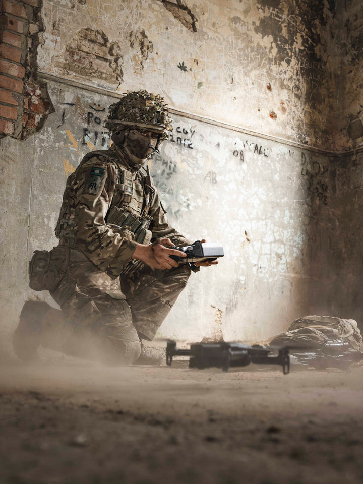 British Army Soldier Flies a drone Photo Print Wall Art Military Decor Poster Posters, Prints, & Visual Artwork Hampshire Prints 6 x 4 No Frame No