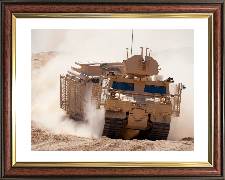 Warthog Armoured vehicle Photo Print - British Army Vehicle Hampshire Prints 10 x 8 Classic Frame Yes