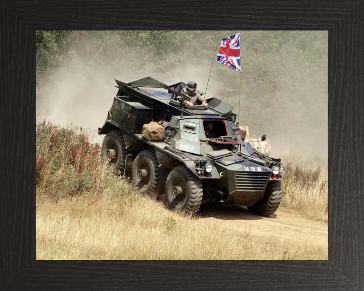 Alvis Saracen vehicle Photo Print - British Army Vehicle Hampshire Prints 10 x 8 Black Frame No