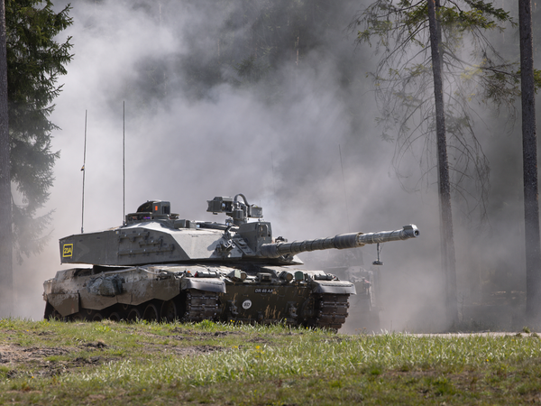 British Army Challenger 2 Tank Exercise Hedgehog Estonia May 2025