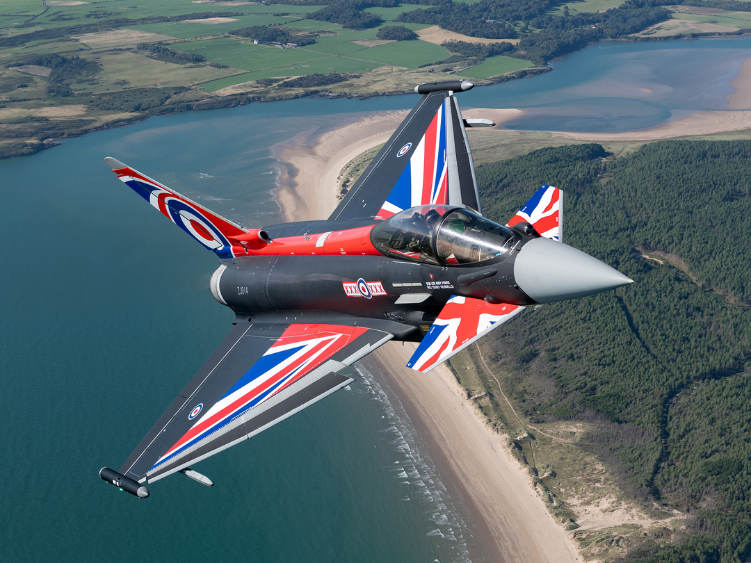 RAF Typhoon Union Jack livery Photo Print - Royal Air Force Aircraft Hampshire Prints 6 x 4 No Frame No