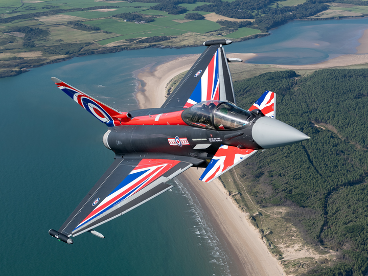 RAF Typhoon Union Jack livery Photo Print - Royal Air Force Aircraft Hampshire Prints 6 x 4 No Frame No