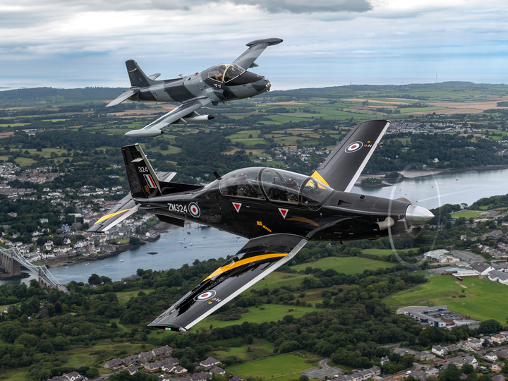 RAF T6 Texan and a Strikemaster jet Photo Print Royal Air Force Aircraft Wall Art Aviation Decor Posters, Prints, & Visual Artwork Hampshire Prints 6 x 4 No Frame No