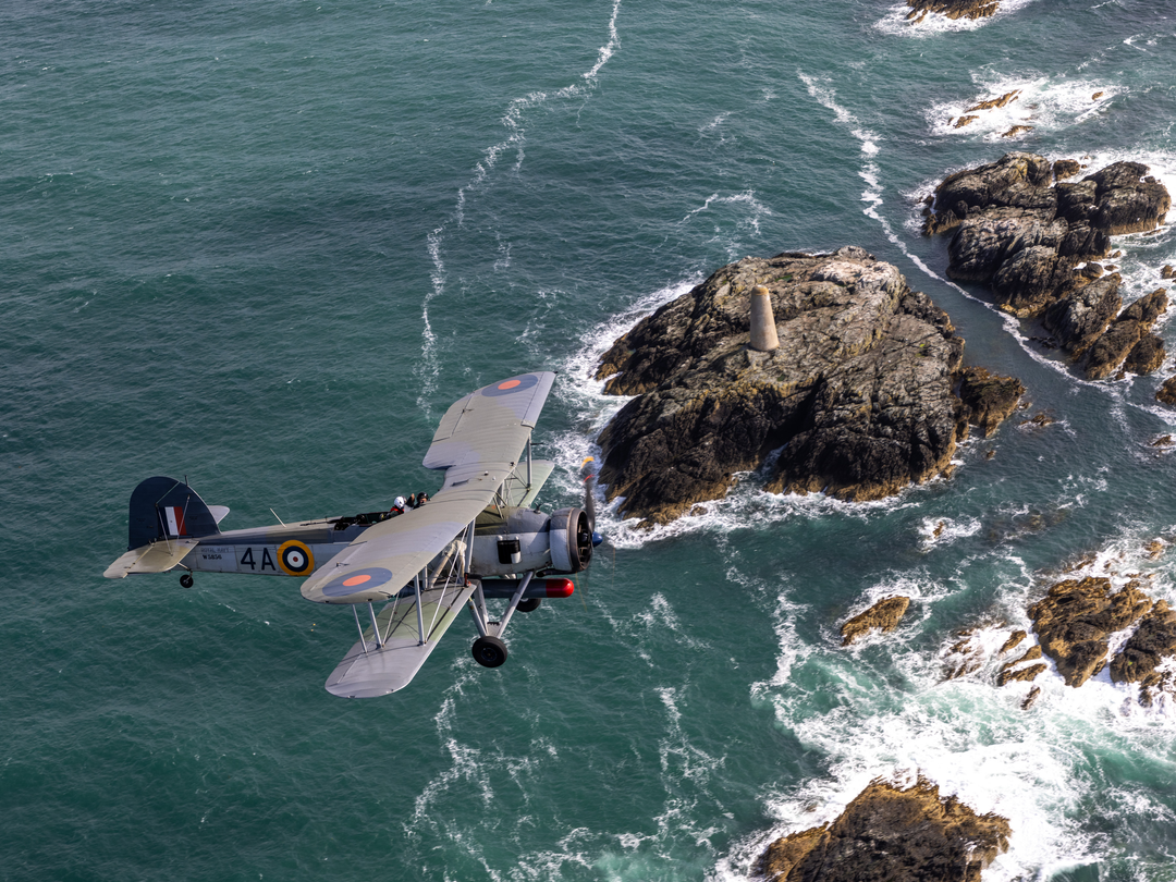 Royal Navy Swordfish Mk1 Plane Over the Coast Photo Print - Royal Navy Aircraft Hampshire Prints 6 x 4 No Frame No