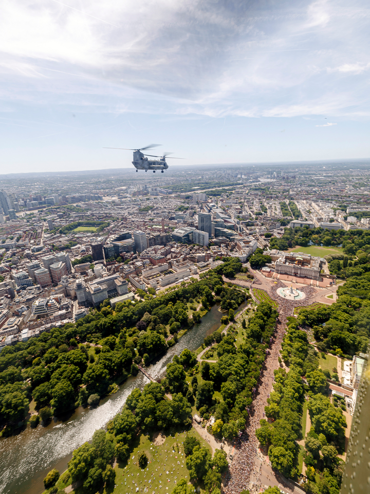 RAF Chinook Helicopter London Flypast 2026 Photo Print - Posters, Prints, & Visual Artwork - by Hampshire Prints (image 1 of 9)