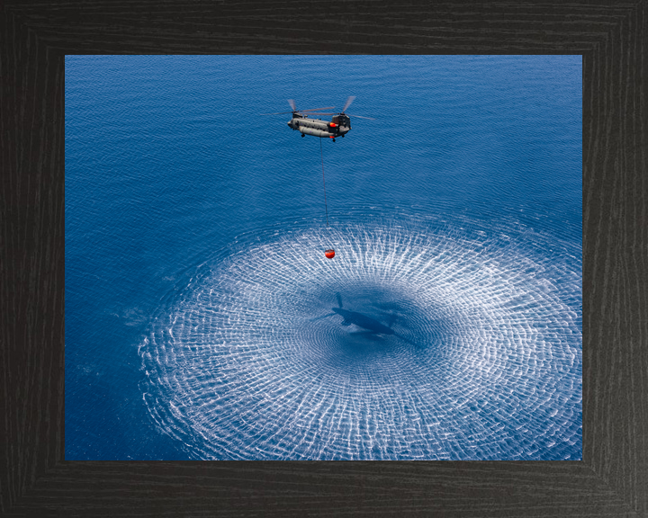 RAF Chinook Helicopter Filling a Firefighting Bucket 2026 Photo Print - Posters, Prints, & Visual Artwork - by Hampshire Prints (image 3 of 9)