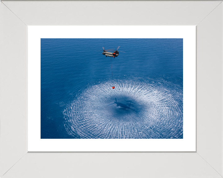 RAF Chinook Helicopter Filling a Firefighting Bucket 2026 Photo Print - Posters, Prints, & Visual Artwork - by Hampshire Prints (image 4 of 9)