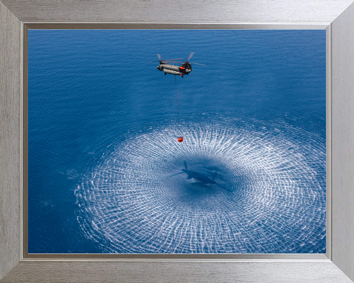 RAF Chinook Helicopter Filling a Firefighting Bucket 2026 Photo Print - Posters, Prints, & Visual Artwork - by Hampshire Prints (image 7 of 9)