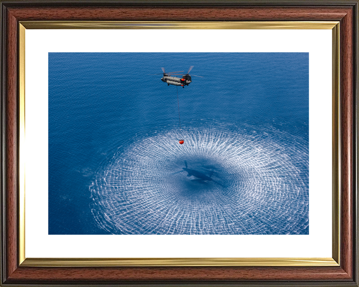 RAF Chinook Helicopter Filling a Firefighting Bucket 2026 Photo Print - Posters, Prints, & Visual Artwork - by Hampshire Prints (image 8 of 9)