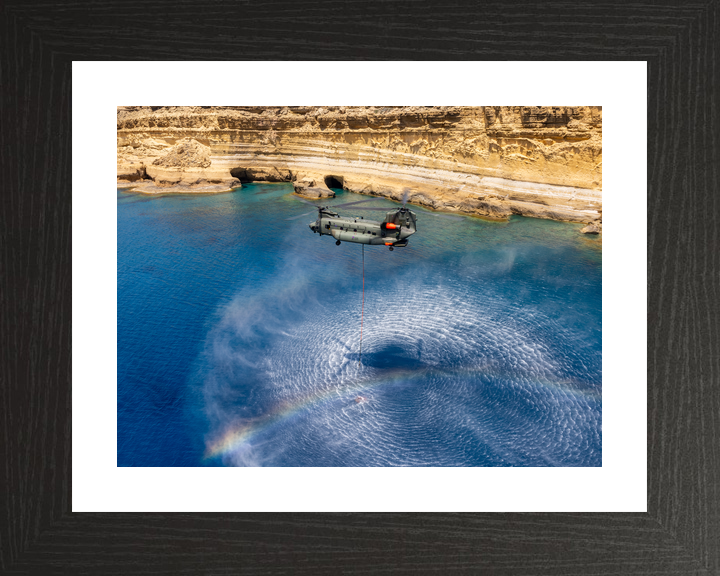 RAF Chinook Helicopter with Firefighting Bucket 2026 Photo Print - Posters, Prints, & Visual Artwork - by Hampshire Prints (image 2 of 9)