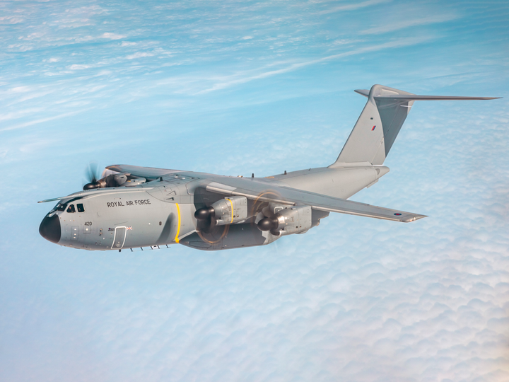 RAF Atlas C.1 A400M in flight Photo Print Royal Air Force Aircraft Wall Art Aviation Decor Posters, Prints, & Visual Artwork Hampshire Prints 6 x 4 No Frame No