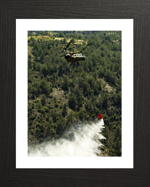 RAF Chinook Helicopter Firefighting Cyprus 2026 Photo Print - Posters, Prints, & Visual Artwork - by Hampshire Prints (image 2 of 9)