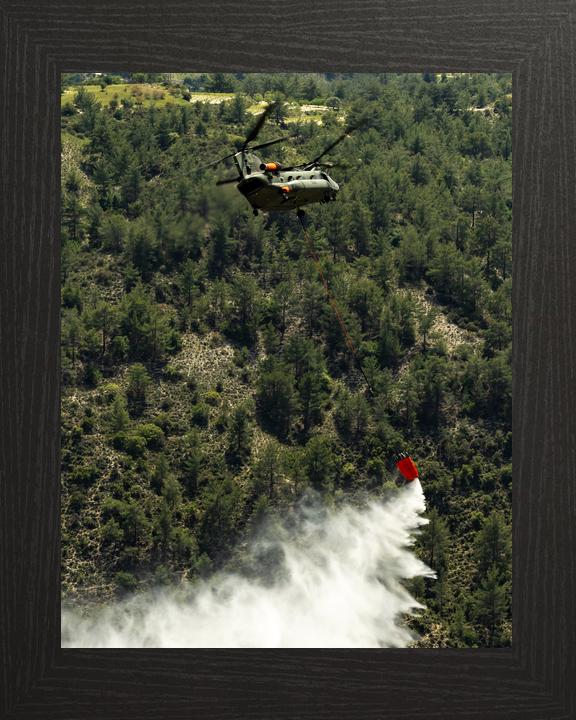 RAF Chinook Helicopter Firefighting Cyprus 2026 Photo Print - Posters, Prints, & Visual Artwork - by Hampshire Prints (image 3 of 9)