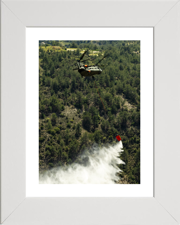 RAF Chinook Helicopter Firefighting Cyprus 2026 Photo Print - Posters, Prints, & Visual Artwork - by Hampshire Prints (image 4 of 9)