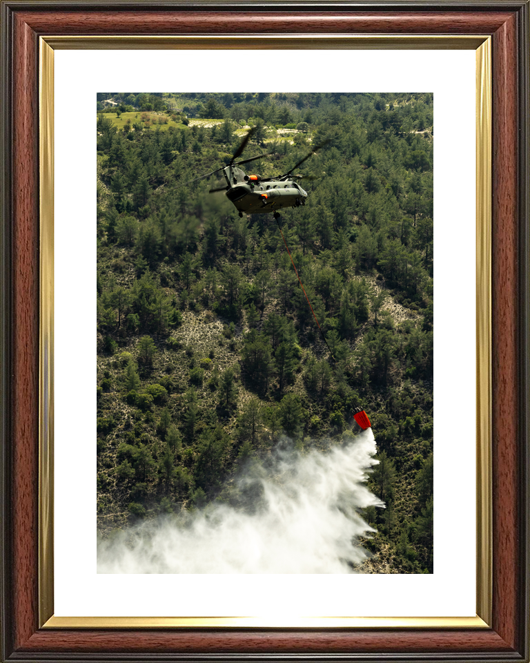 RAF Chinook Helicopter Firefighting Cyprus 2026 Photo Print - Posters, Prints, & Visual Artwork - by Hampshire Prints (image 8 of 9)
