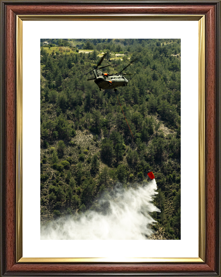 RAF Chinook Helicopter Firefighting Cyprus 2026 Photo Print - Posters, Prints, & Visual Artwork - by Hampshire Prints (image 8 of 9)