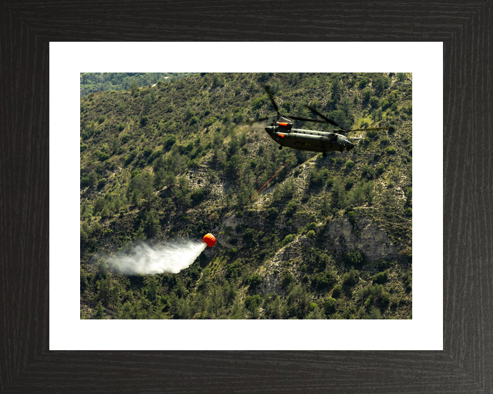 RAF Chinook Helicopter Firefighting Cyprus May 2026 Photo Print - Posters, Prints, & Visual Artwork - by Hampshire Prints (image 2 of 9)