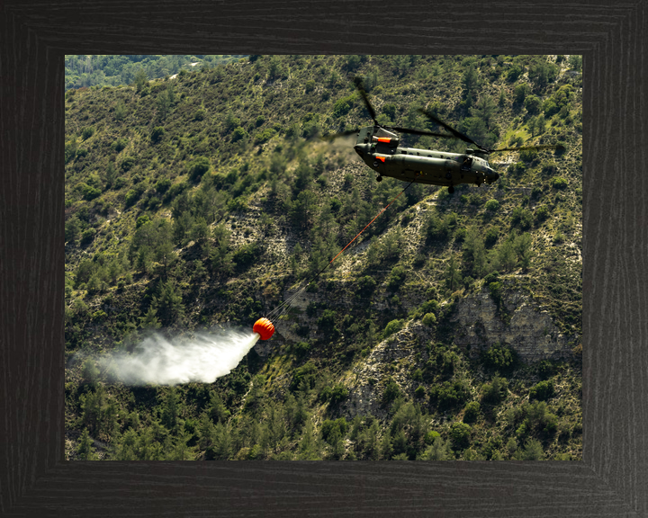 RAF Chinook Helicopter Firefighting Cyprus May 2026 Photo Print - Posters, Prints, & Visual Artwork - by Hampshire Prints (image 3 of 9)