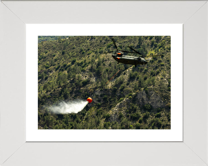 RAF Chinook Helicopter Firefighting Cyprus May 2026 Photo Print - Posters, Prints, & Visual Artwork - by Hampshire Prints (image 4 of 9)