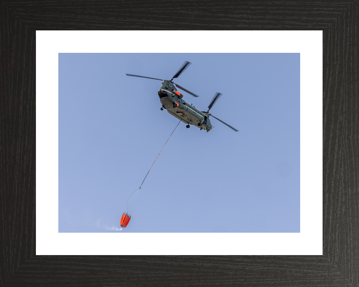 RAF Chinook Helicopter with Firefighting Bucket Cyprus 2026 Photo Print - Posters, Prints, & Visual Artwork - by Hampshire Prints (image 2 of 9)