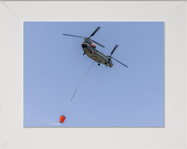RAF Chinook Helicopter with Firefighting Bucket Cyprus 2026 Photo Print - Posters, Prints, & Visual Artwork - by Hampshire Prints (image 5 of 9)