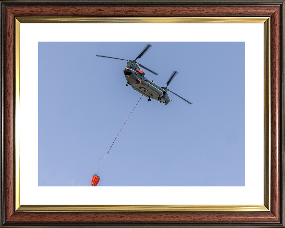 RAF Chinook Helicopter with Firefighting Bucket Cyprus 2026 Photo Print - Posters, Prints, & Visual Artwork - by Hampshire Prints (image 8 of 9)