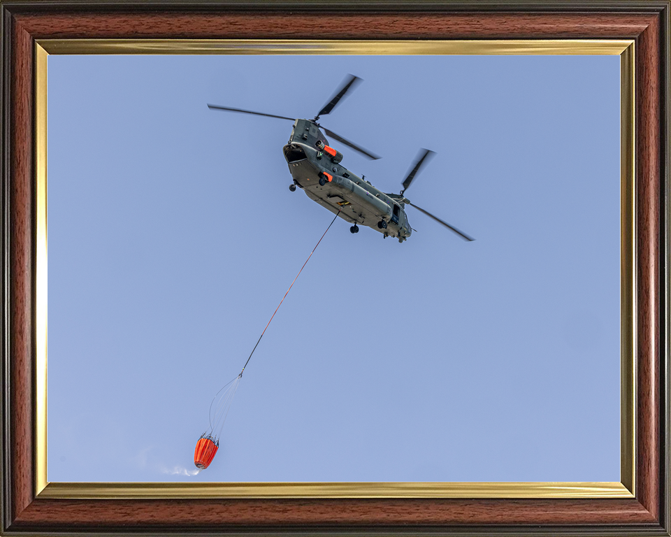 RAF Chinook Helicopter with Firefighting Bucket Cyprus 2026 Photo Print - Posters, Prints, & Visual Artwork - by Hampshire Prints (image 9 of 9)