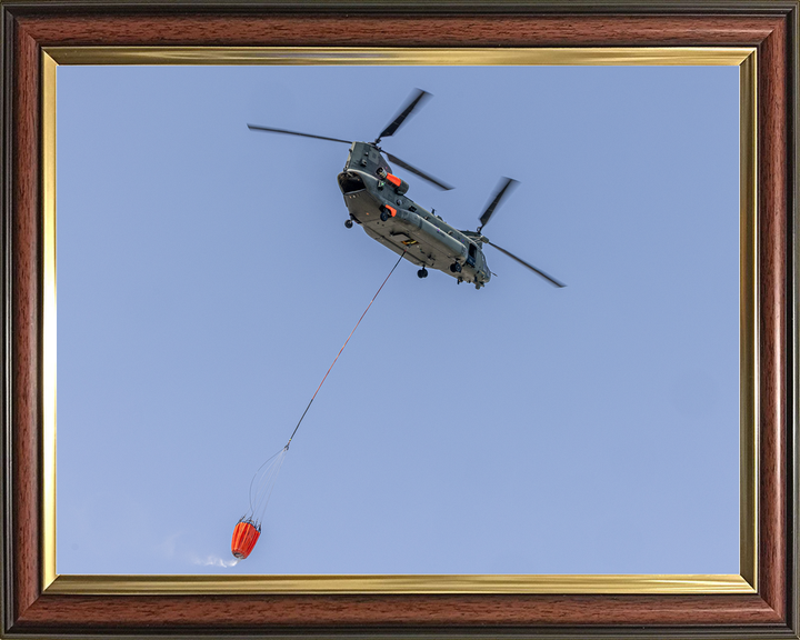 RAF Chinook Helicopter with Firefighting Bucket Cyprus 2026 Photo Print - Posters, Prints, & Visual Artwork - by Hampshire Prints (image 9 of 9)