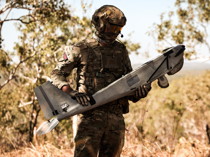 Royal Marines Commando with Puma Drone Photo Print 42 Commando Wall Art Military Decor Posters, Prints, & Visual Artwork Hampshire Prints 6 x 4 No Frame No