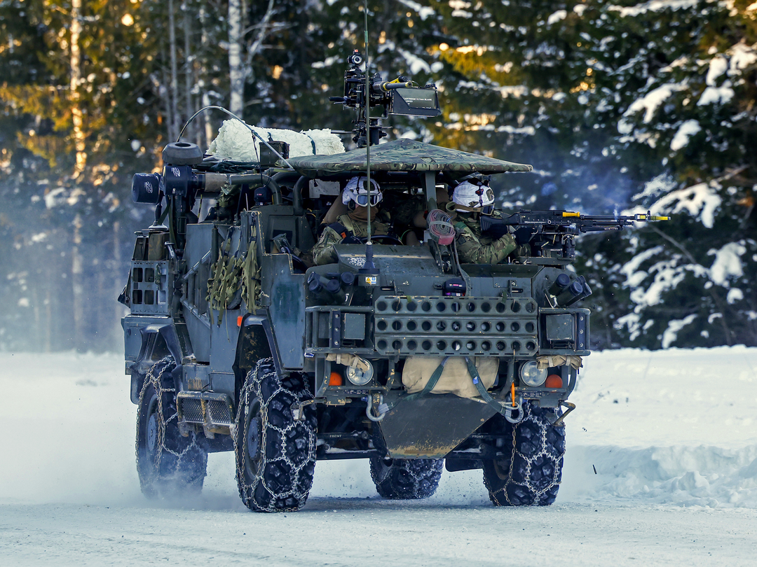 British Army Soldier operating a Jackal 2 Vehicle on Snow Photo Print Wall Art Military Decor Posters Posters, Prints, & Visual Artwork Hampshire Prints 6 x 4 No Frame No